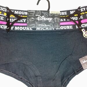 Disney Mickey Mouse Black Shorty Underwear Medium